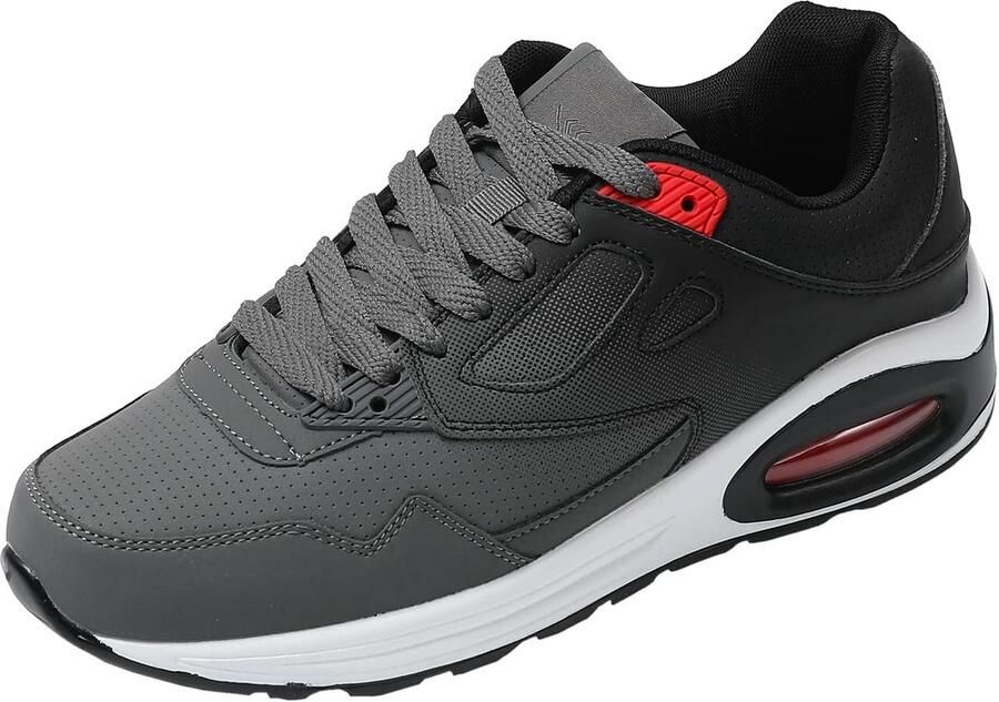 Comfortabele Heren Sneakers Veter-up Wandelschoenen Ademend voor Sport en Gym