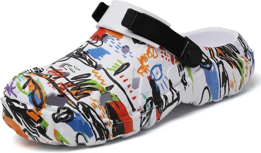 Comfortabele Heren Tuinslofjes EVA Slip-On Sandalen met Verstelbare Hielband