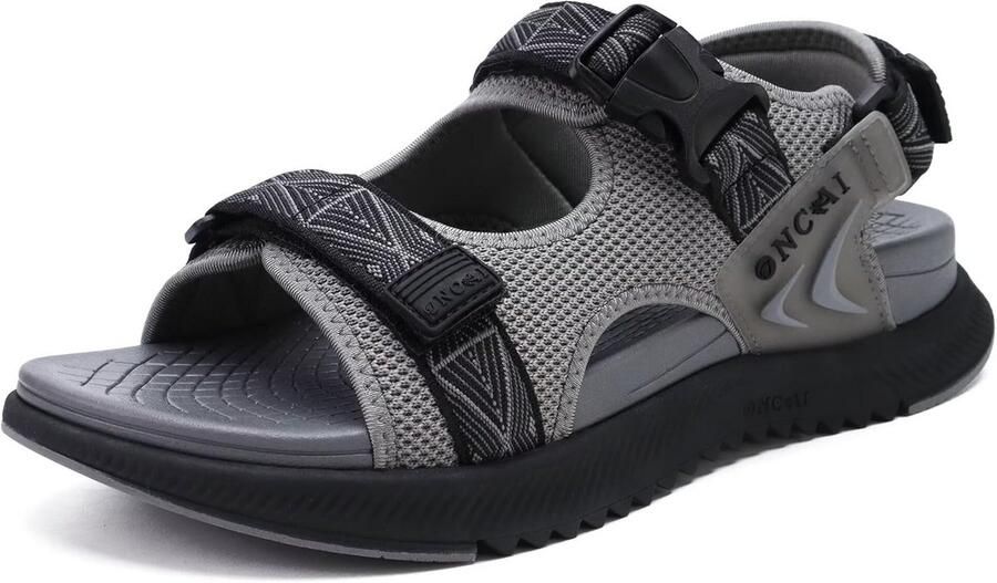 Comfortabele Heren Wandelsandalen met Ademend Mesh en Voetboog Ondersteuning