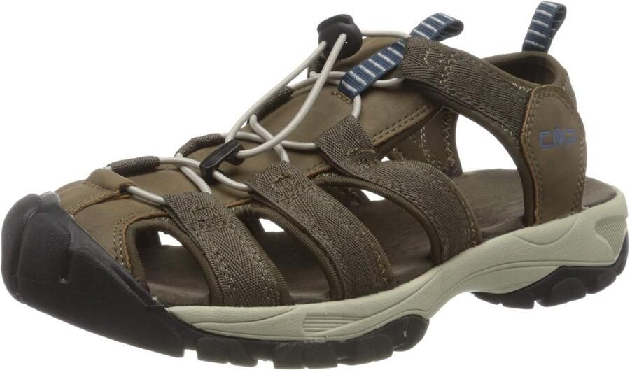 Heren Wandelsandalen Robuust met Gesloten Neus en Snelvetersysteem