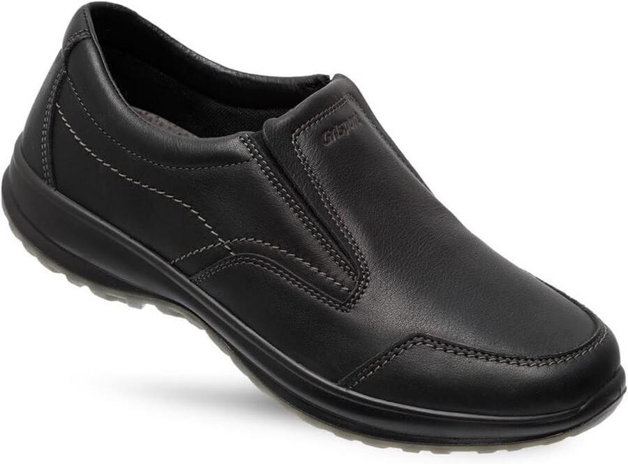 Comfortabele Heren Wandelschoenen Bruin Leer Lichtgewicht Casual Buiten Schoenen