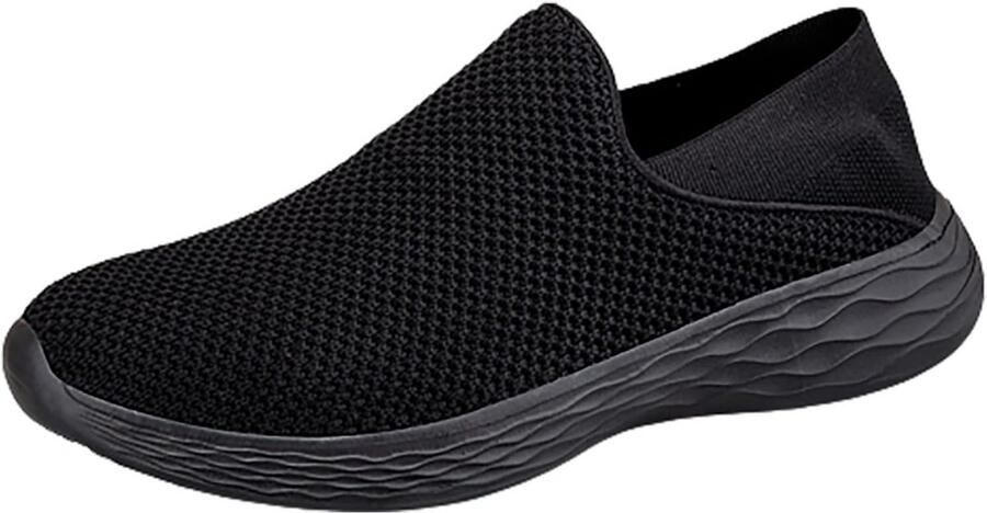 Comfortabele Heren Wandelschoenen met Klittenband Antislip en Lichtgewicht