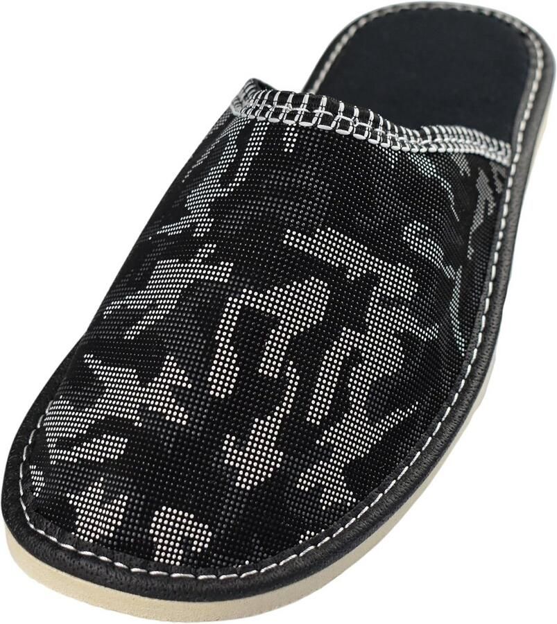 Comfortabele Heren Pantoffels met Rubberzool en Handgemaakt Kwaliteit