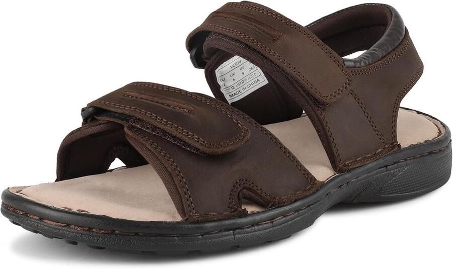 Heren Sandalen Leer Outdoorsandalen Wandelsandalen Comfortabel en Ademend