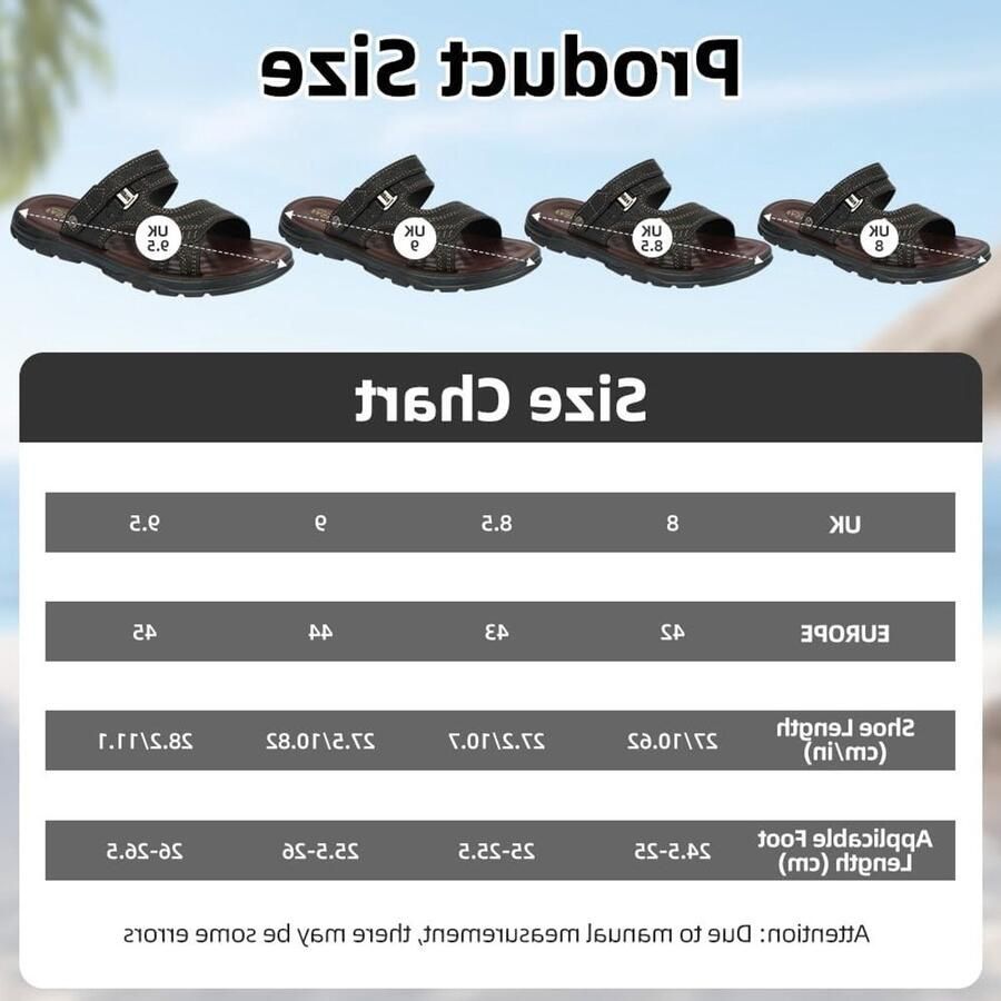 Comfortabele herensandalen voor zomer strand en vakantie slipvaste open teen slippers voor sport en zwembad