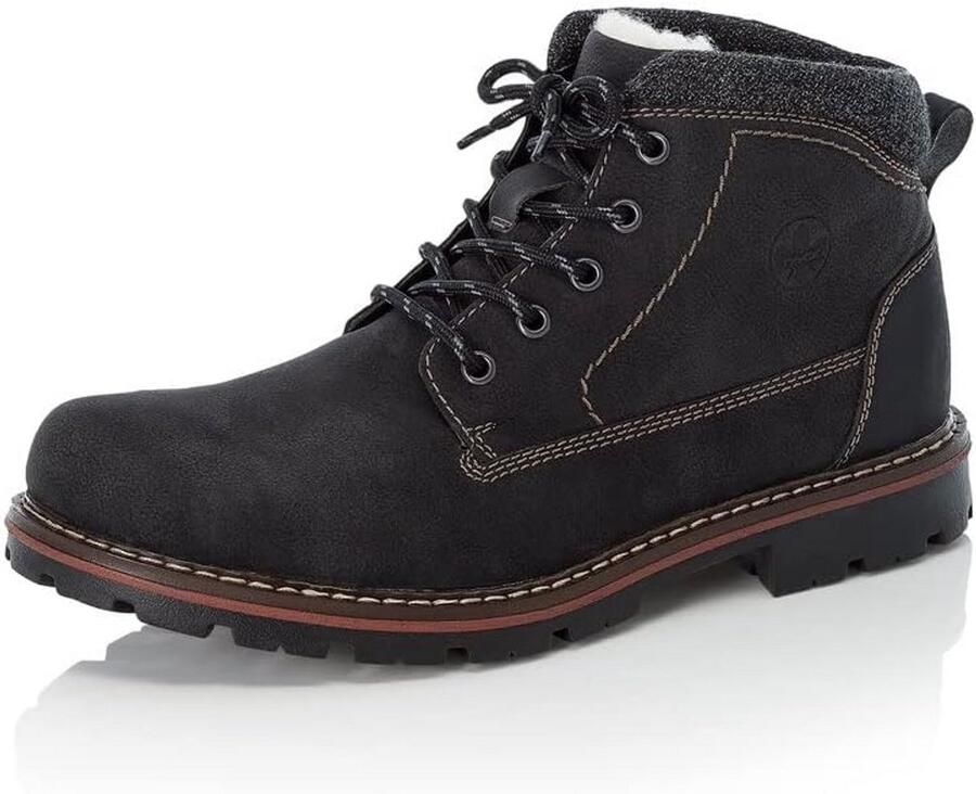 Comfortabele Herenschoenen Veterschoenen Middenhoog Bruin Lichtgewicht Flexibel