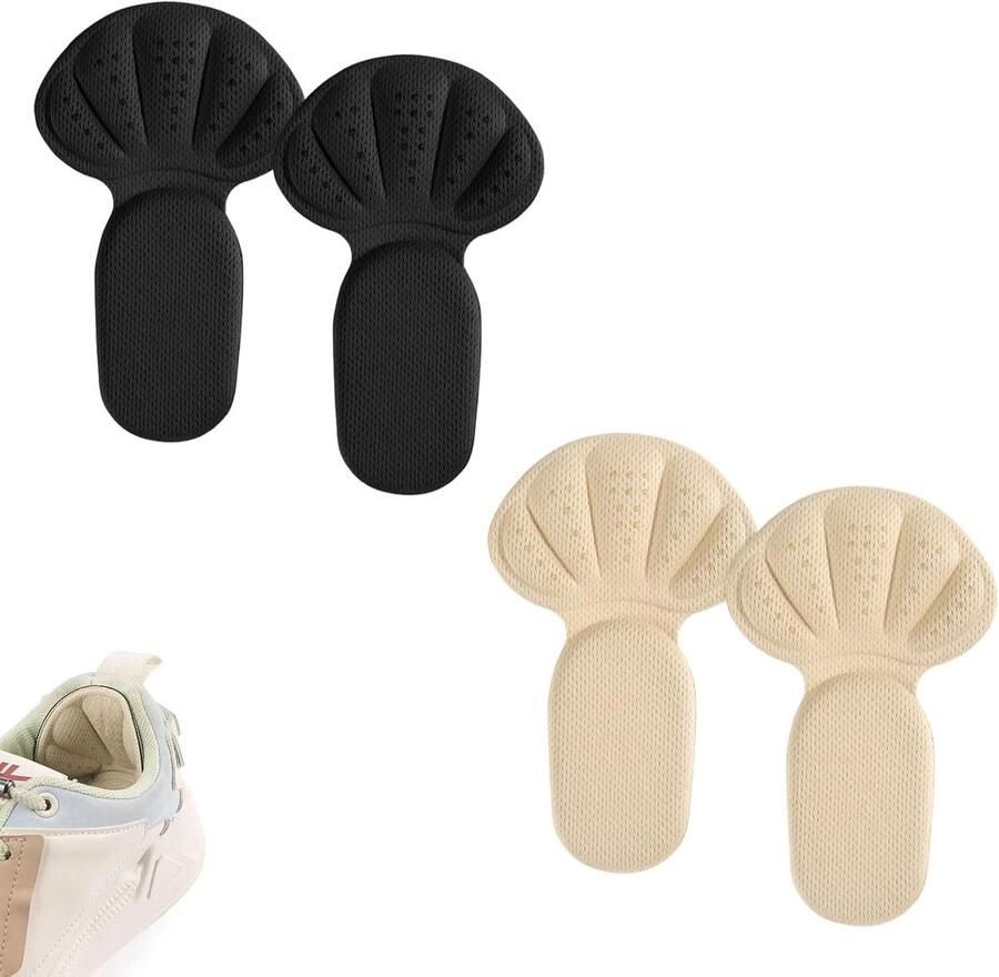 Comfortabele hielkussens voor schoenen zelfklevend en anti-blaren ideaal voor te grote sneakers en hakken