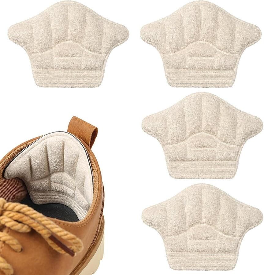 Comfortabele hielpads voor te grote schoenen 2 paar verstelbare en ade de antiblister pads voor en ideaal voor sneakers en leren schoenen