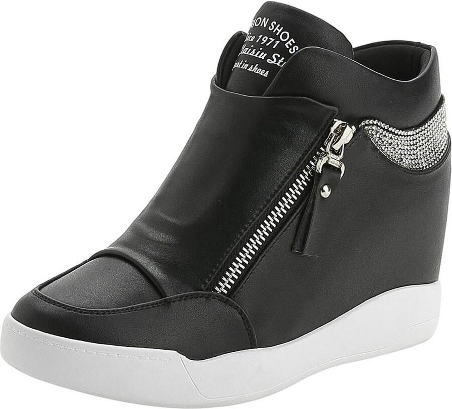 Comfortabele Hoge Dames Sneakers met Verborgen Sleehak