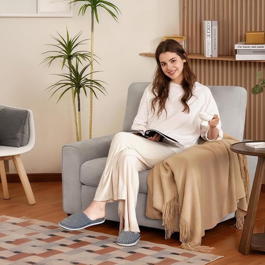 Comfortabele hotelpantoffels voor en Ideaal voor thuis reizen en wellness 4 paar