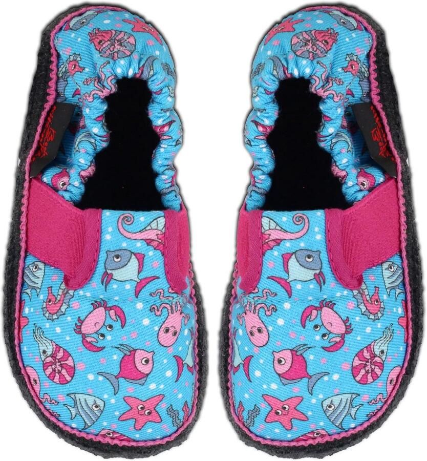 Comfortabele Huisschoenen voor Jongens Turquoise Slipper