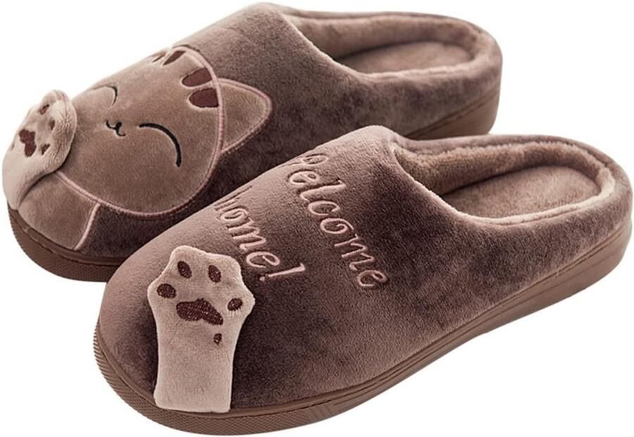 Comfortabele Instappers met Traagschuim en Antislipzool Warme Huisschoenen