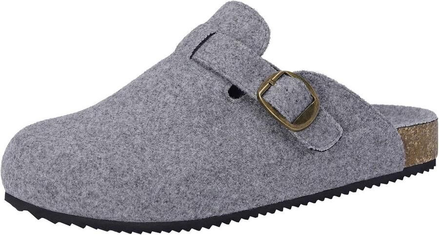 Comfortabele Instappers Pantoffels met Kurkvoetbed voor en