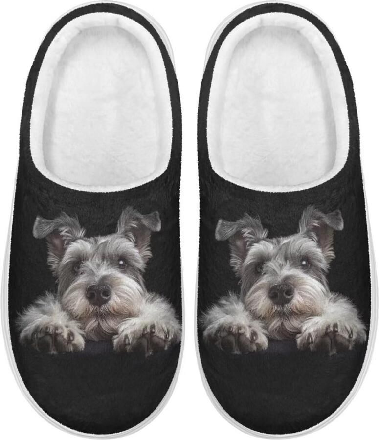 Comfortabele Instappers voor en Pluizige Huisschoenen met Antislipzool voor Binnen en Buiten