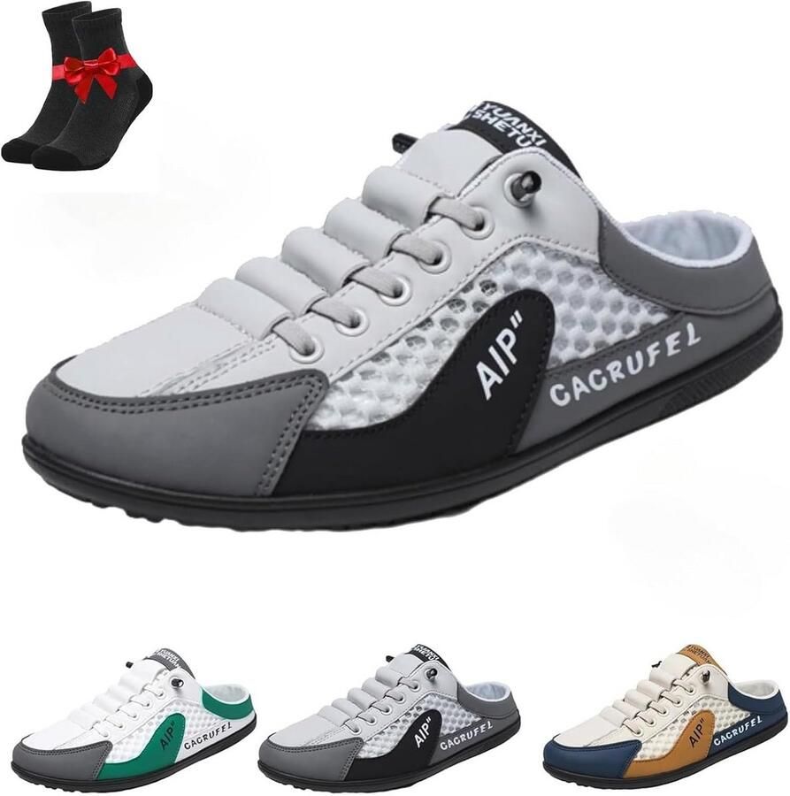 Comfortabele Instappers voor Heren Ademende Zomersneakers zonder Hiel