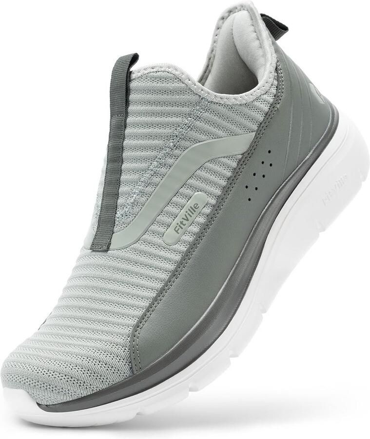 Comfortabele Instapschoenen Heren Extra Breed Ademende Wandelsneakers voor Brede Voeten