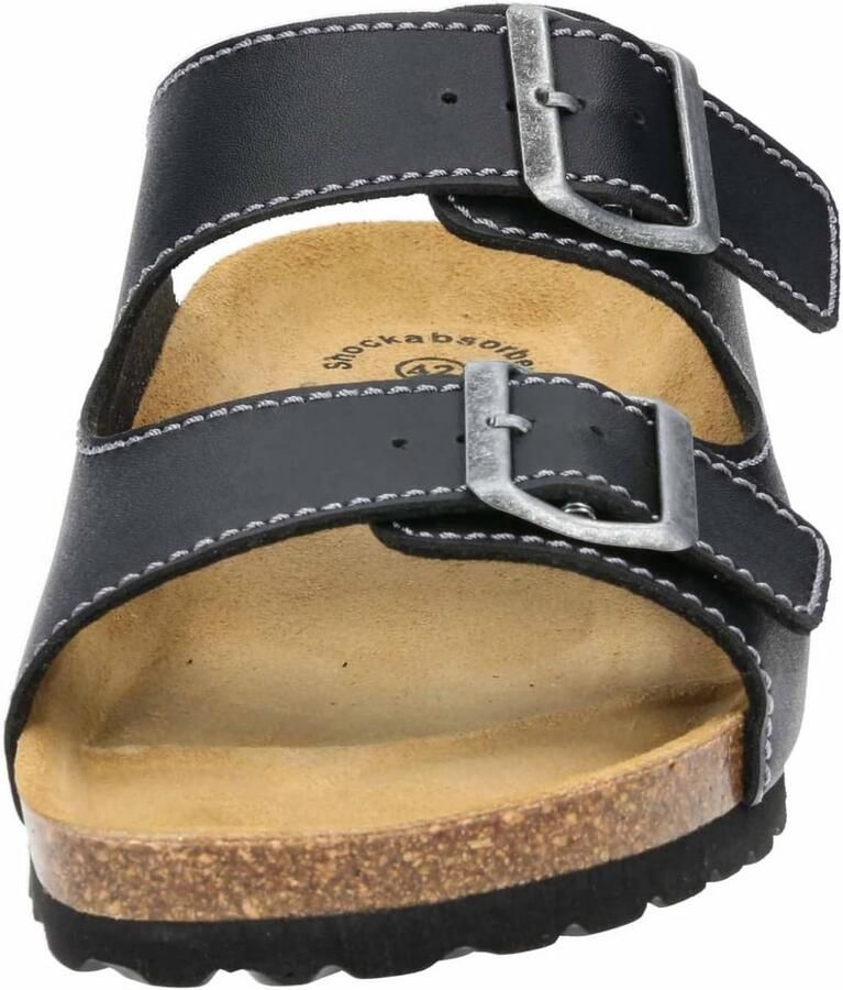 Comfortabele Instapschoenen voor Heren met Kurkvoetbed en Verstelbare Gespen