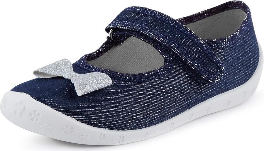 Comfortabele Instapschoenen voor Meisjes met Klittenband Ademend Katoen en Stevige Zool