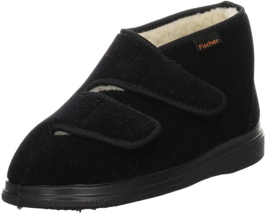 Comfortabele instapsloffen met klittenband voor brede voeten