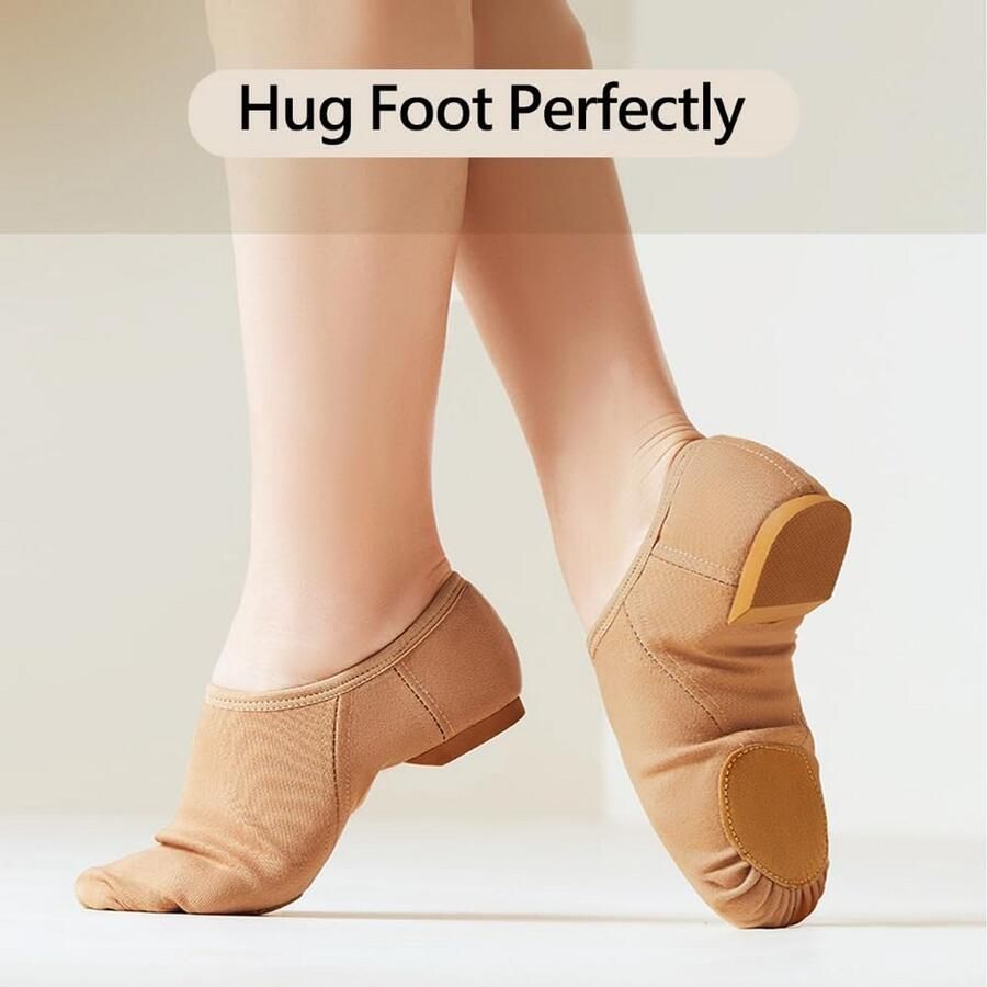 Comfortabele Jazz Dansschoenen voor en met Splitzool