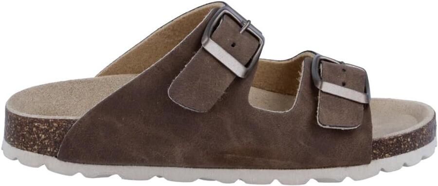 Comfortabele jongens Muiltjes met Kurken Voetbed Nubuck Instappers