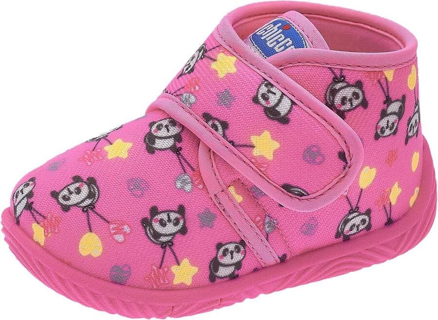 Comfortabele Jongens Pantoffels voor Huis en School met Klittenband