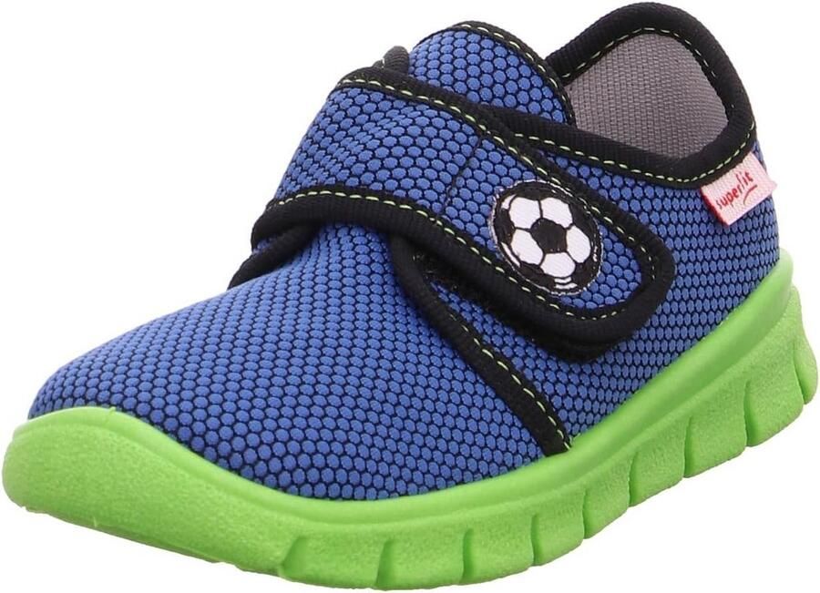 Comfortabele jongens Pantoffels met Voetbalprint en Klittenbandsluiting