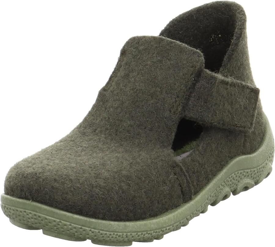 Comfortabele jongens pantoffels van vilt met wol