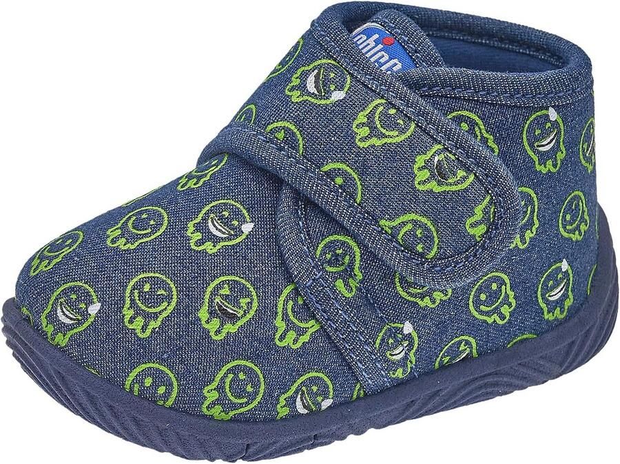 Comfortabele Jongens Pantoffels voor Huis en Kinderopvang met Klittenband