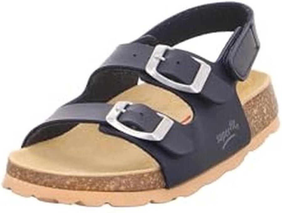 Comfortabele Jongens Slippers met Kork Voetbed Blauw