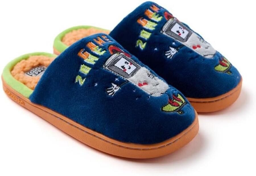 Comfortabele jongens sloffen met gamer print en antislipzool