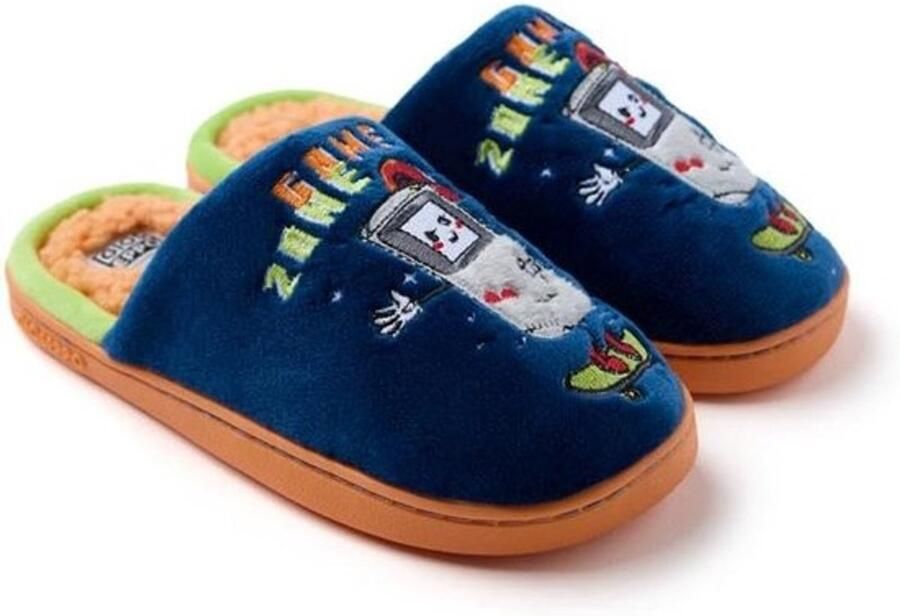 Comfortabele jongens sloffen met gamer print en antislipzool