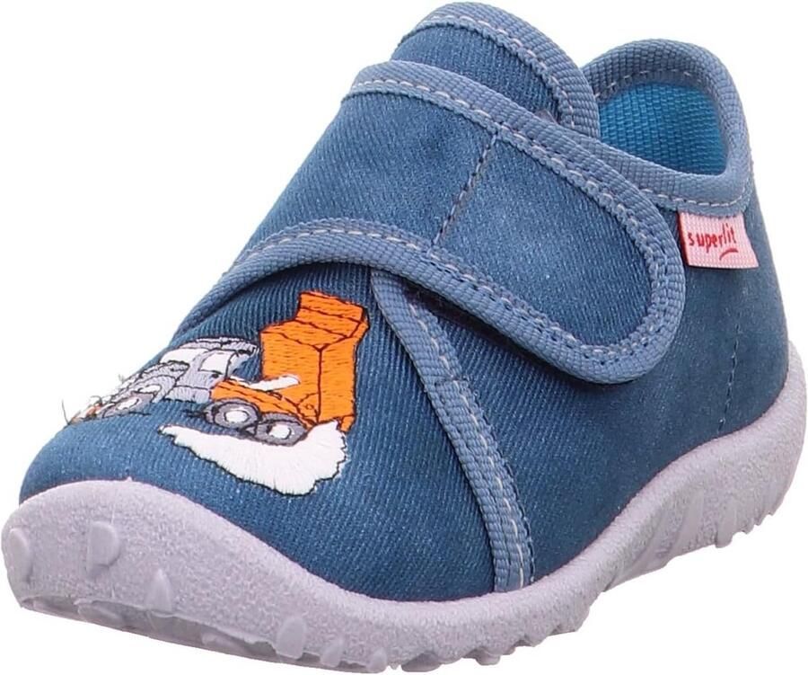 Comfortabele jongens slofjes voor binnen Blauw