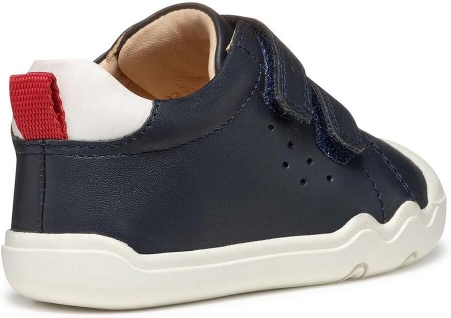 Comfortabele Jongens Sneakers Navy Rood Flexibele Zool voor Jonge Kinderen