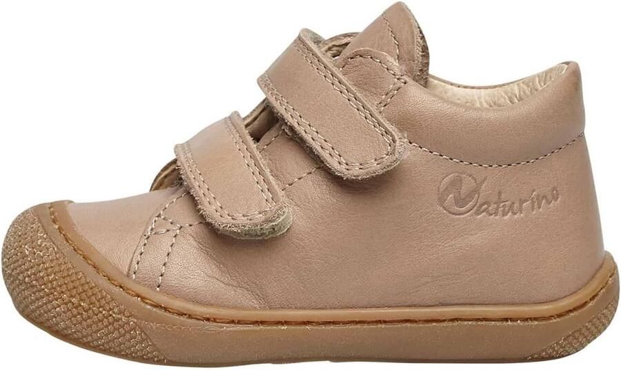 Leren babysneakers met klittenband voor eerste stapjes