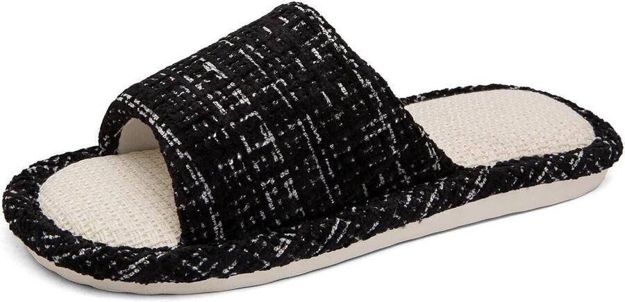 Comfortabele Katoen Linnen Huislaarzen Zacht & Antislip Binnenschoenen Unisex