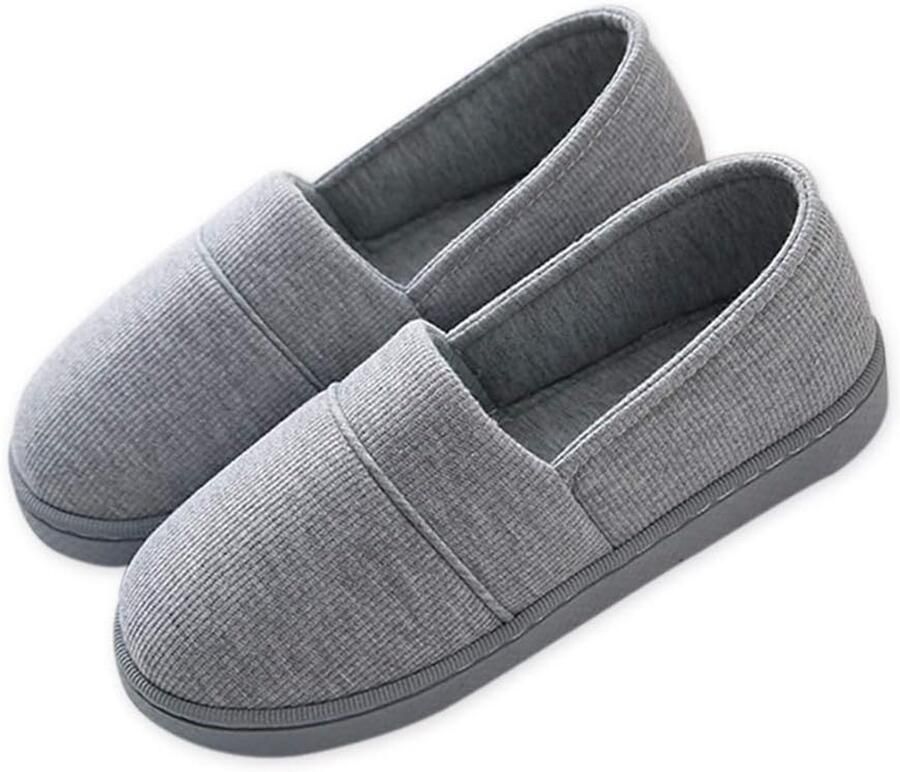 Comfortabele Katoenen Instappers voor Dames Thuis Antislip en Warm