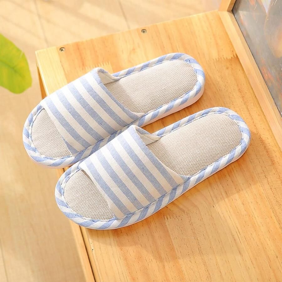Comfortabele Katoenen Slipper Unisex Ade de Vlasslipper voor Binnen en Huis