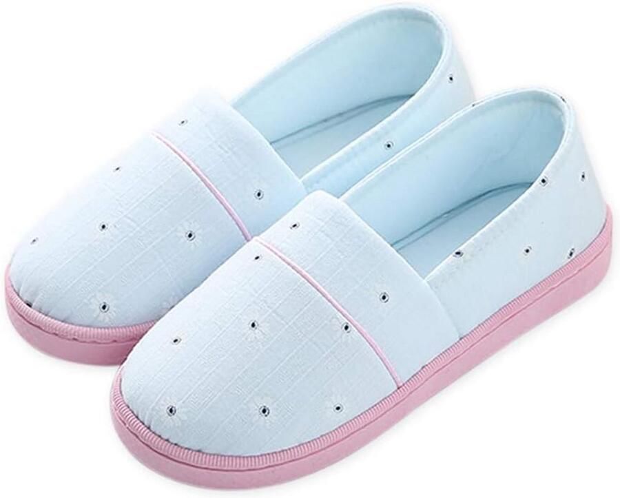Comfortabele Katoenen Slippers Dames Antislip Huis- en Zwangerschapsschoenen