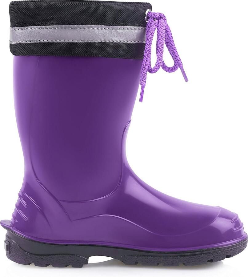 Comfortabele Kinder Rubberlaarzen met Reflecterende Tape