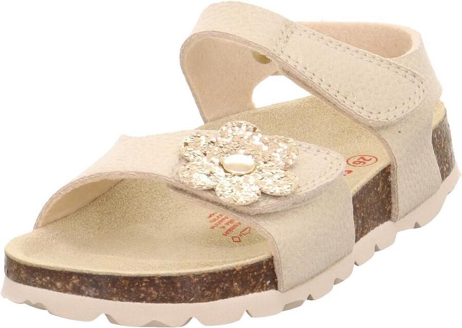 Voetbed sandalen met klittenband voor meisjes