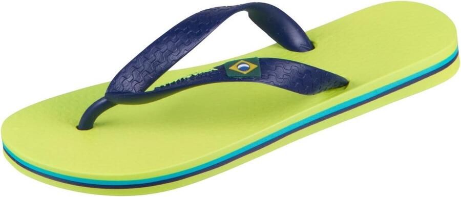 Comfortabele Kinder Teenslippers met Braziliaanse Vlag Ideaal voor en