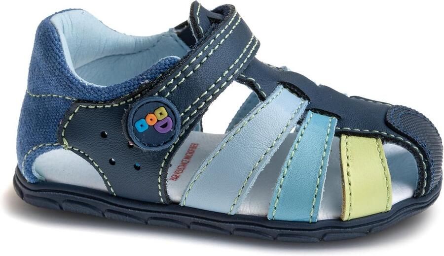 Comfortabele Kinderen Sandaal met Natuurlijk Leer en Teenopenning