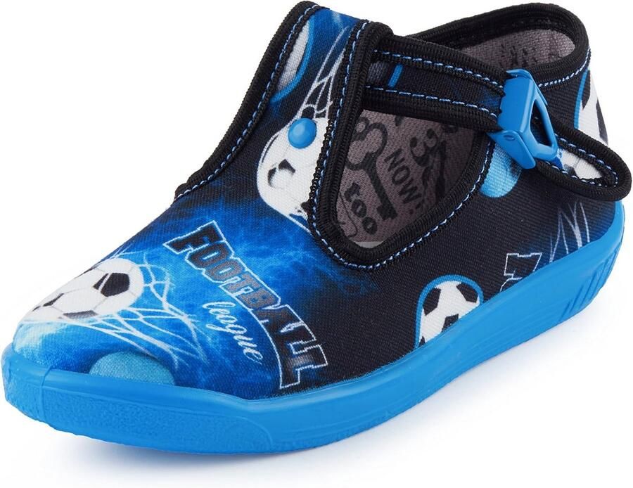 Comfortabele Kinderpantoffels met Klittenbandsluiting en Lederen Binnenzool