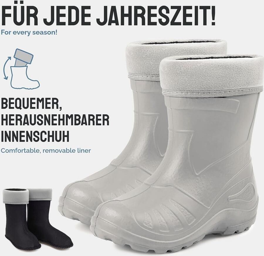 Comfortabele Kinderrubberlaarzen voor en