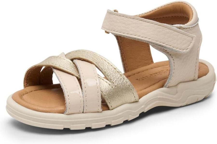 Comfortabele Kindersandalen Leer met Klittenband Waterpas Gemaakt