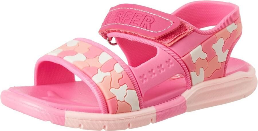 Comfortabele Kindersandalen Roze met Klittenband Ideaal voor Strand en Zomer