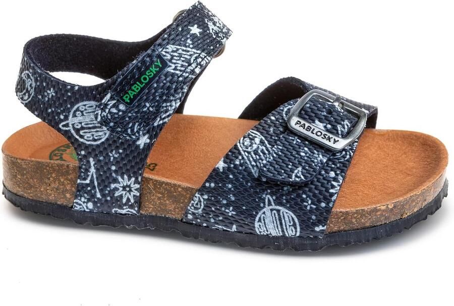 Comfortabele kindersandalen van biologisch materiaal met kurkzool