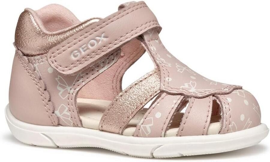 Comfortabele Kindersandalen voor Meisjes Gesloten Teen en Suède Look