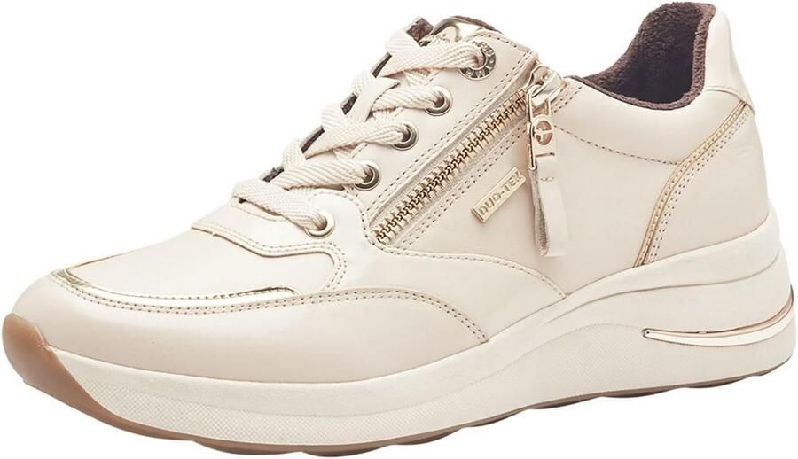 Comfortabele Lage Sneakers voor Dames met Extra Brede Pasvorm